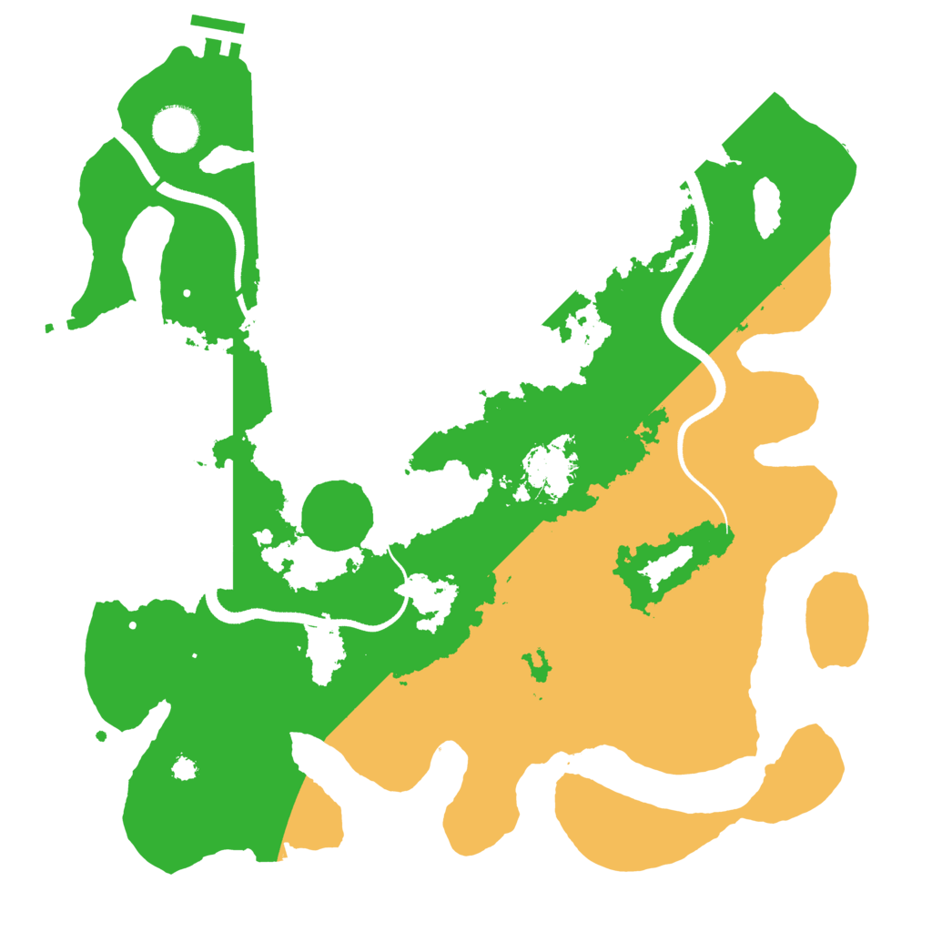 Biome Rust Map: Procedural Map, Size: 3500, Seed: 25839854