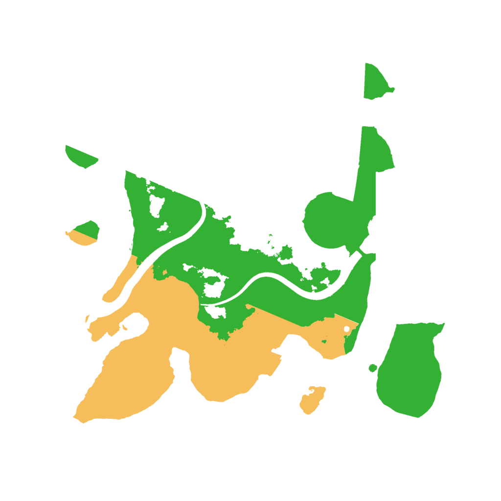 Biome Rust Map: Procedural Map, Size: 2500, Seed: 1284156866