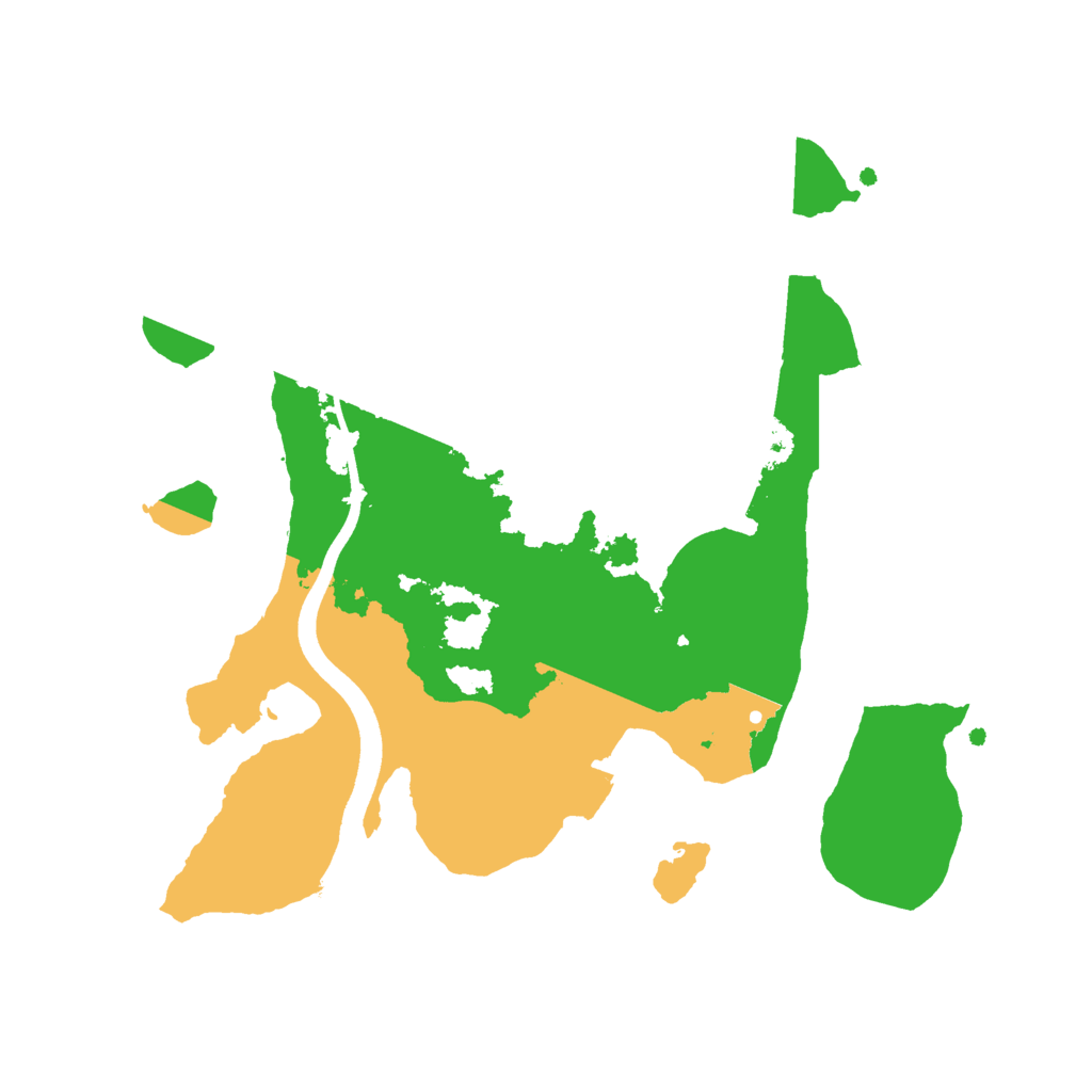 Biome Rust Map: Procedural Map, Size: 2500, Seed: 1284156866