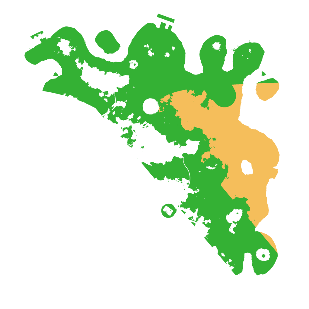 Biome Rust Map: Procedural Map, Size: 3500, Seed: 466782599