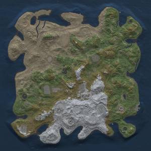 Thumbnail Rust Map: Procedural Map, Size: 4500, Seed: 462339980, 19 Monuments