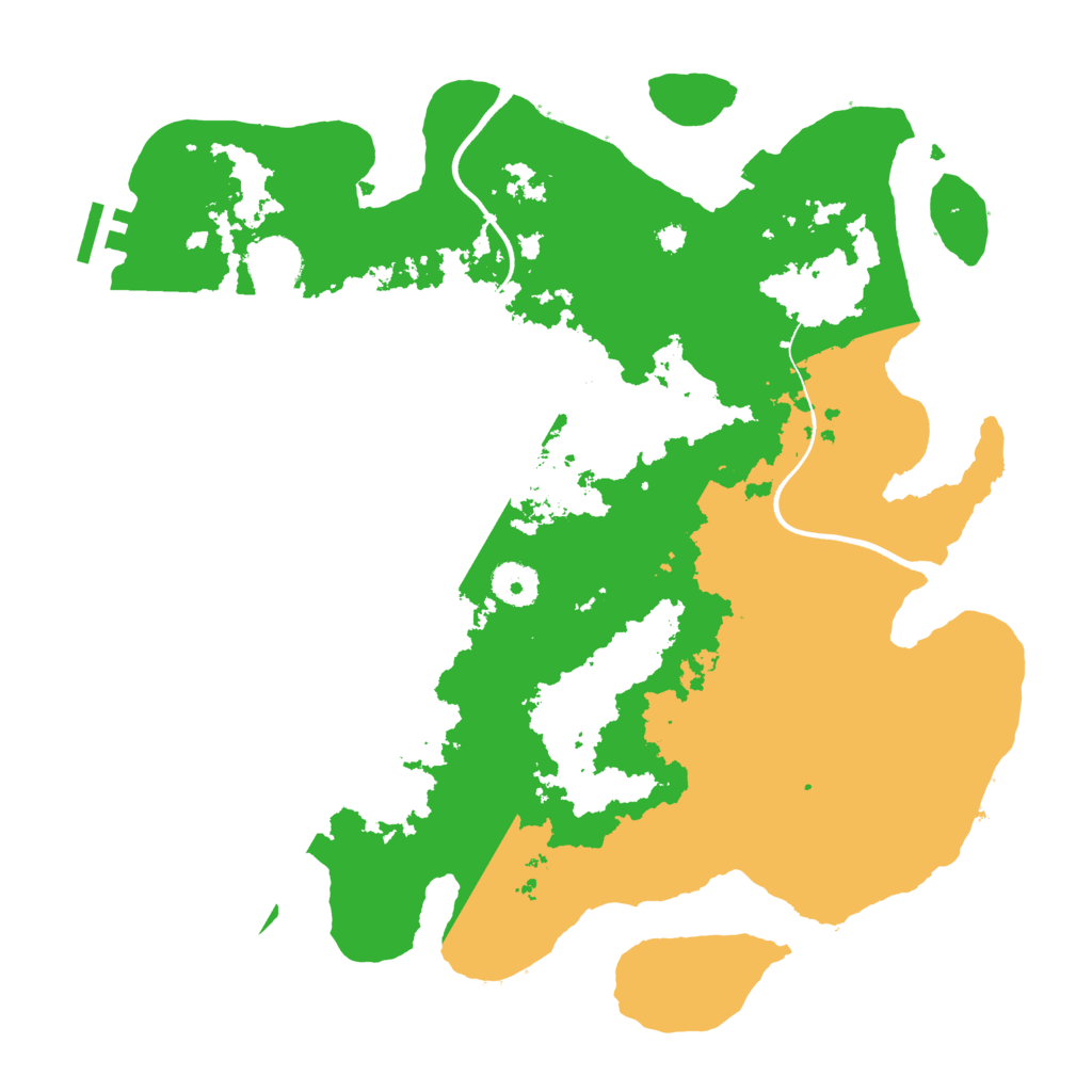 Biome Rust Map: Procedural Map, Size: 3600, Seed: 95003078