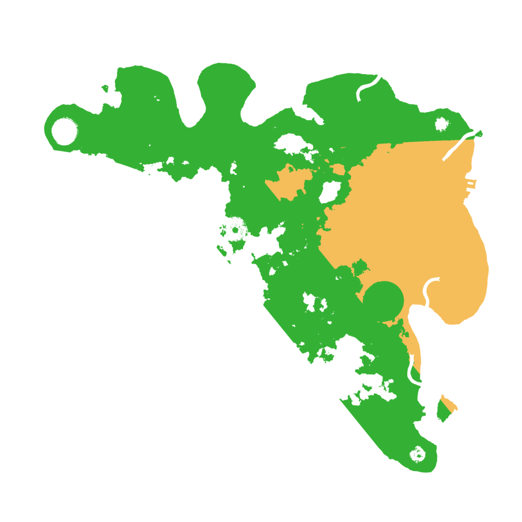 Biome Rust Map: Procedural Map, Size: 3550, Seed: 30483906