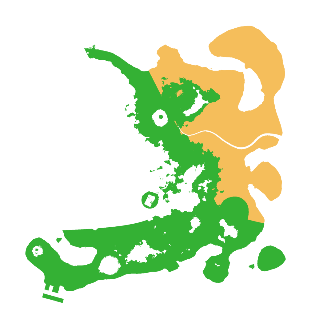 Biome Rust Map: Procedural Map, Size: 3000, Seed: 145074378