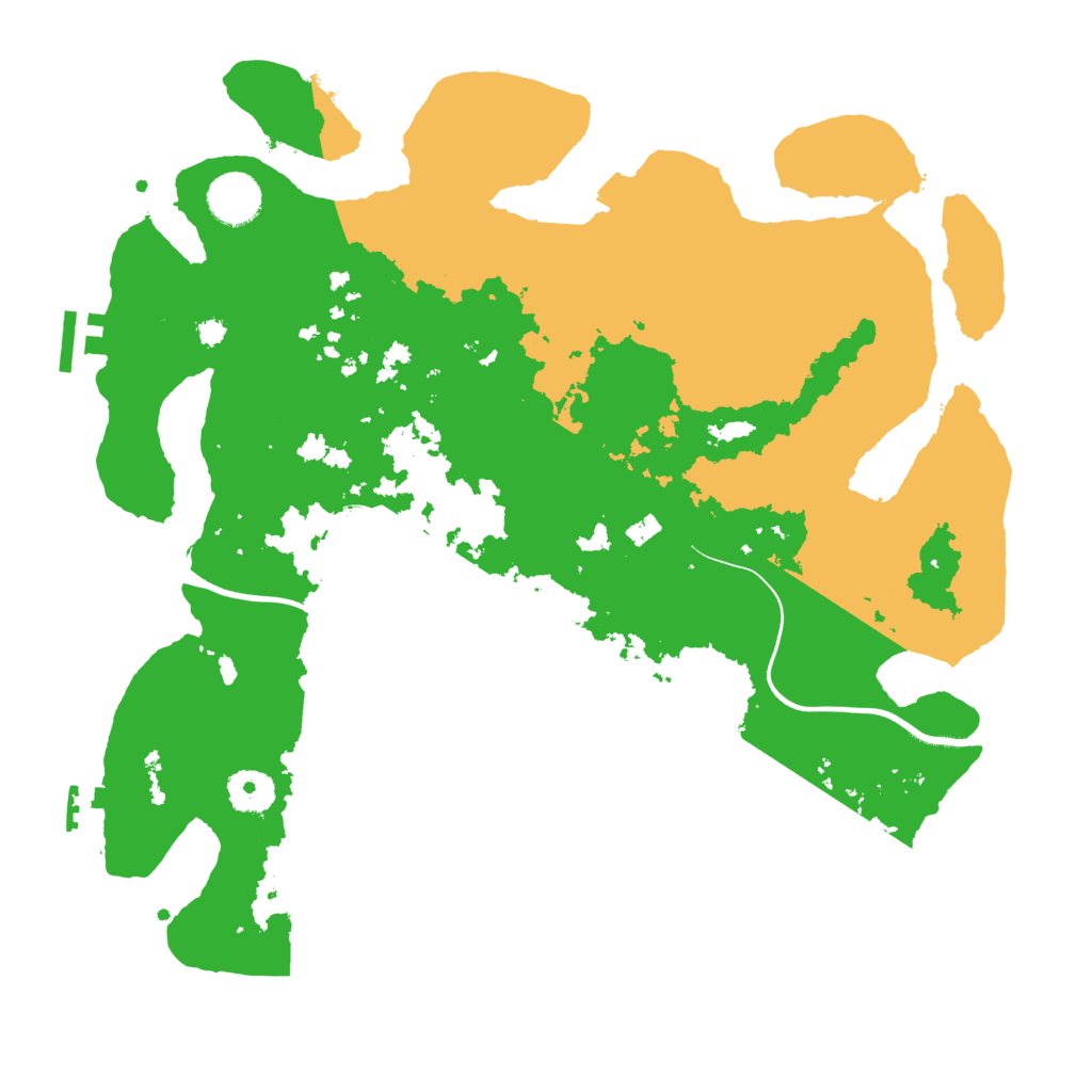 Biome Rust Map: Procedural Map, Size: 3600, Seed: 14748805
