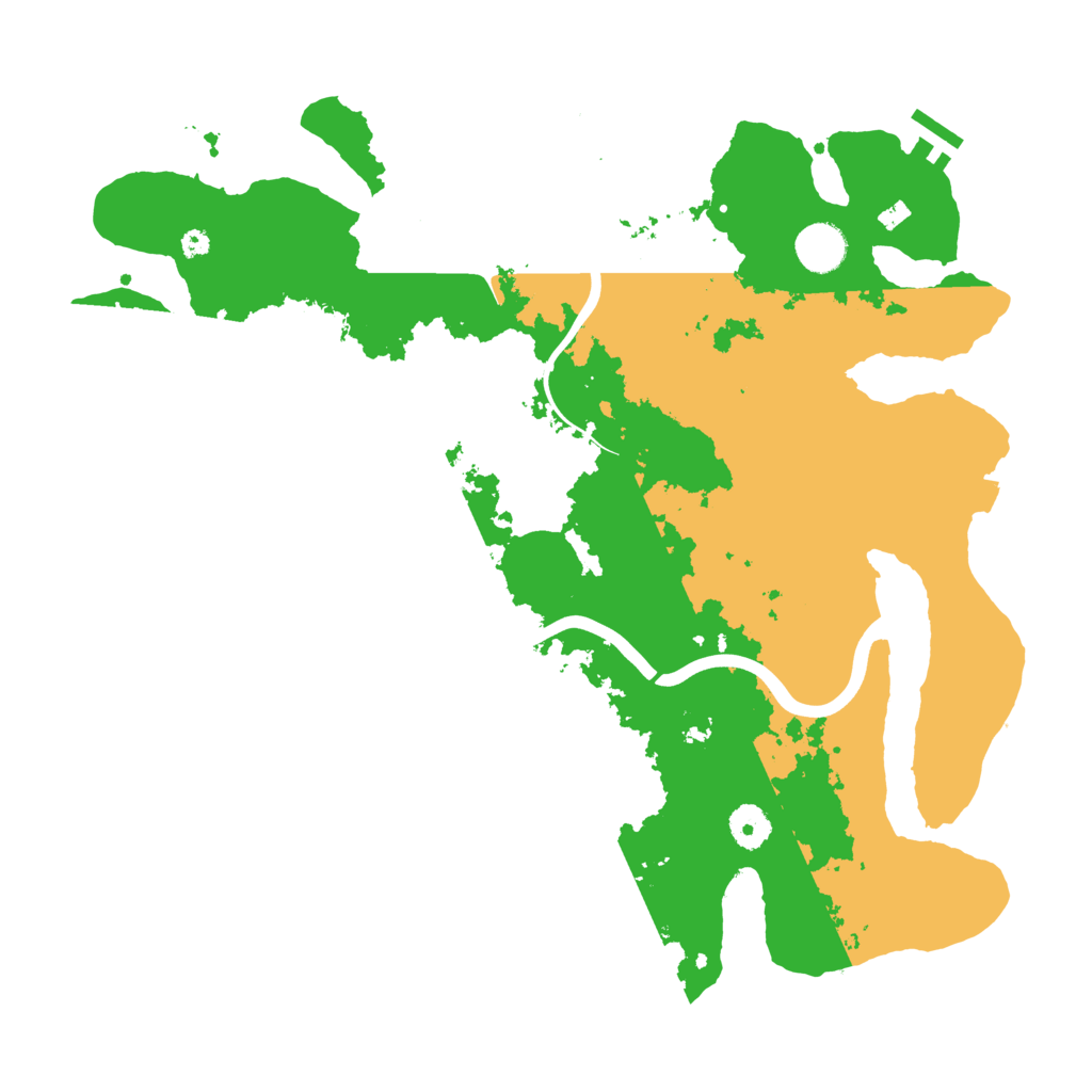 Biome Rust Map: Procedural Map, Size: 3900, Seed: 36403937