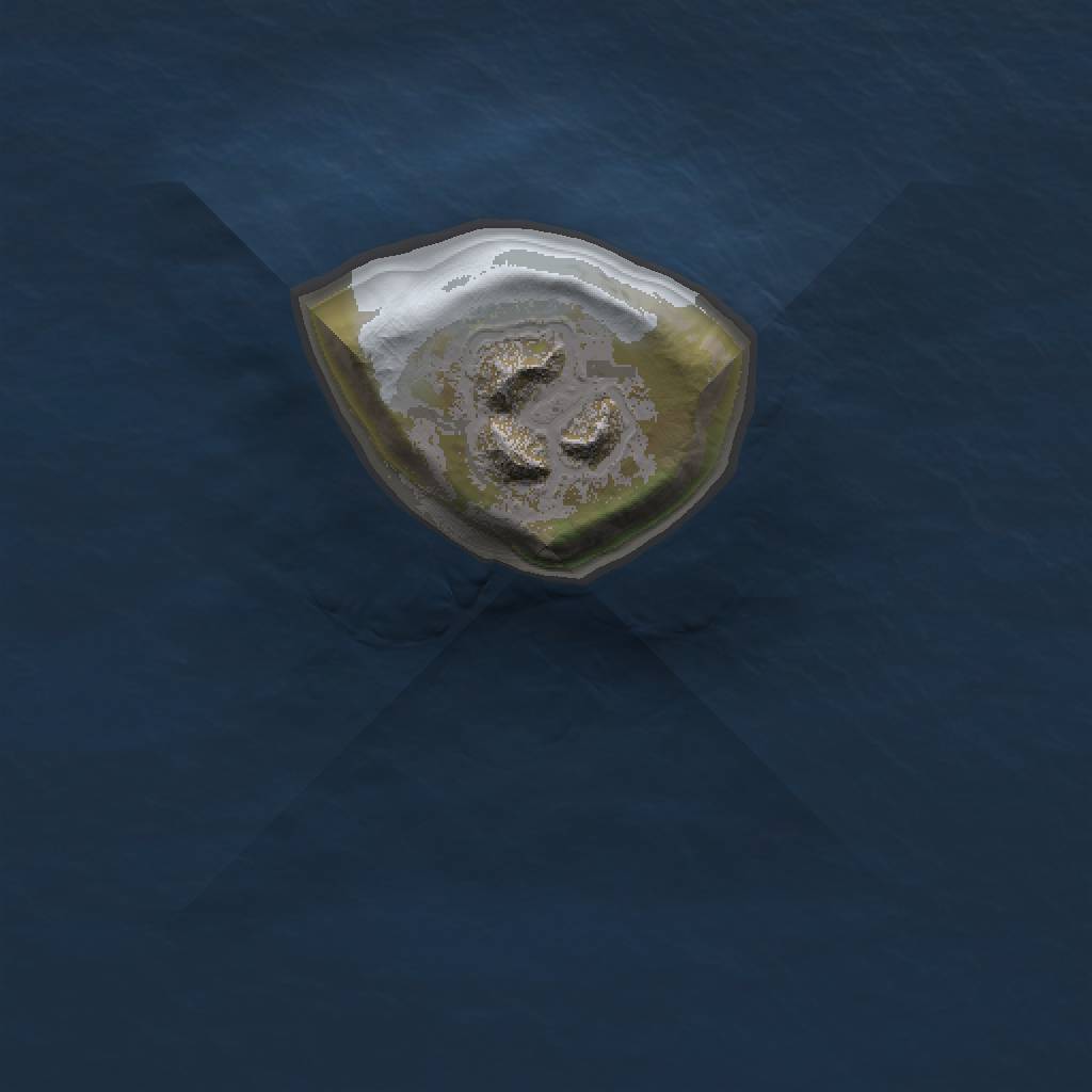 Rust Map: Barren, Size: 1000, Seed: 1957437786, 3 Monuments