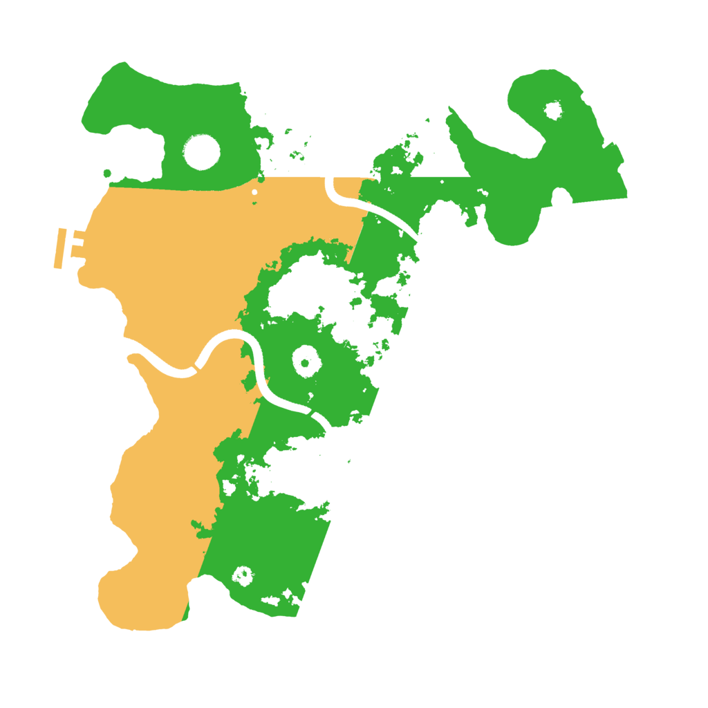 Biome Rust Map: Procedural Map, Size: 3550, Seed: 57412181