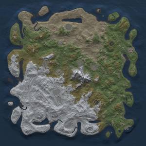 Thumbnail Rust Map: Procedural Map, Size: 5000, Seed: 2147483643, 19 Monuments