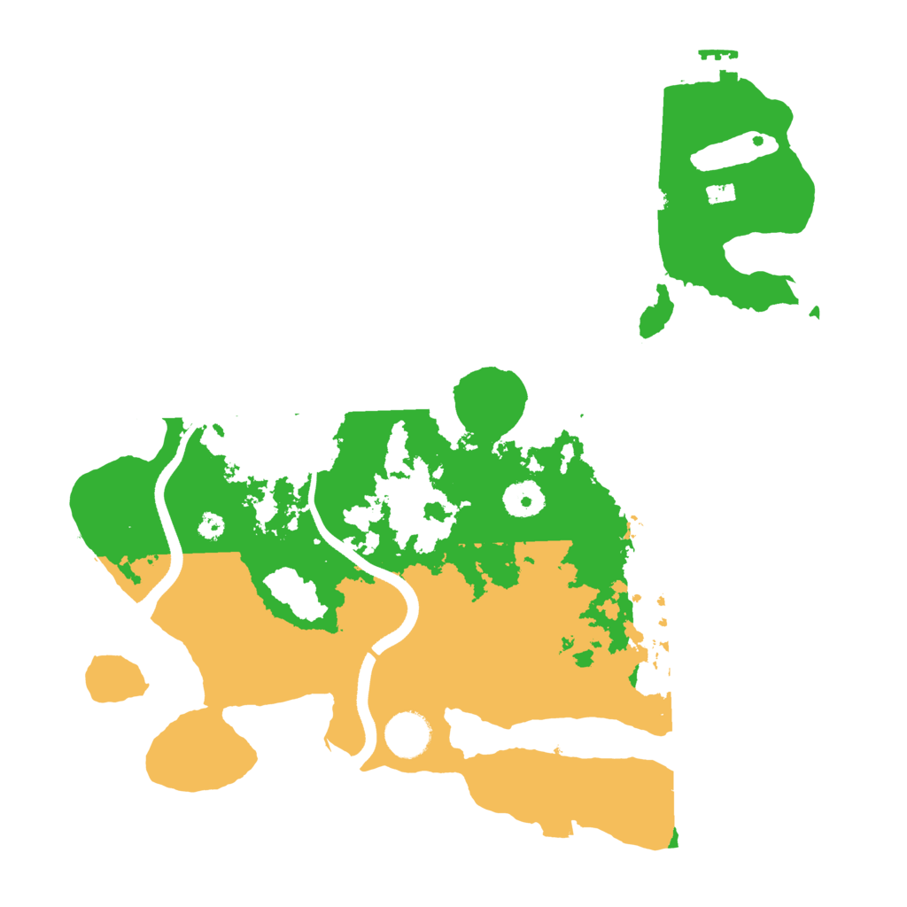 Biome Rust Map: Procedural Map, Size: 3500, Seed: 452429823