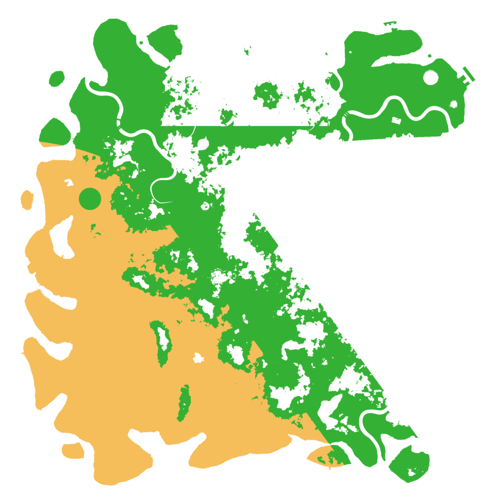 Biome Rust Map: Procedural Map, Size: 6000, Seed: 28467542