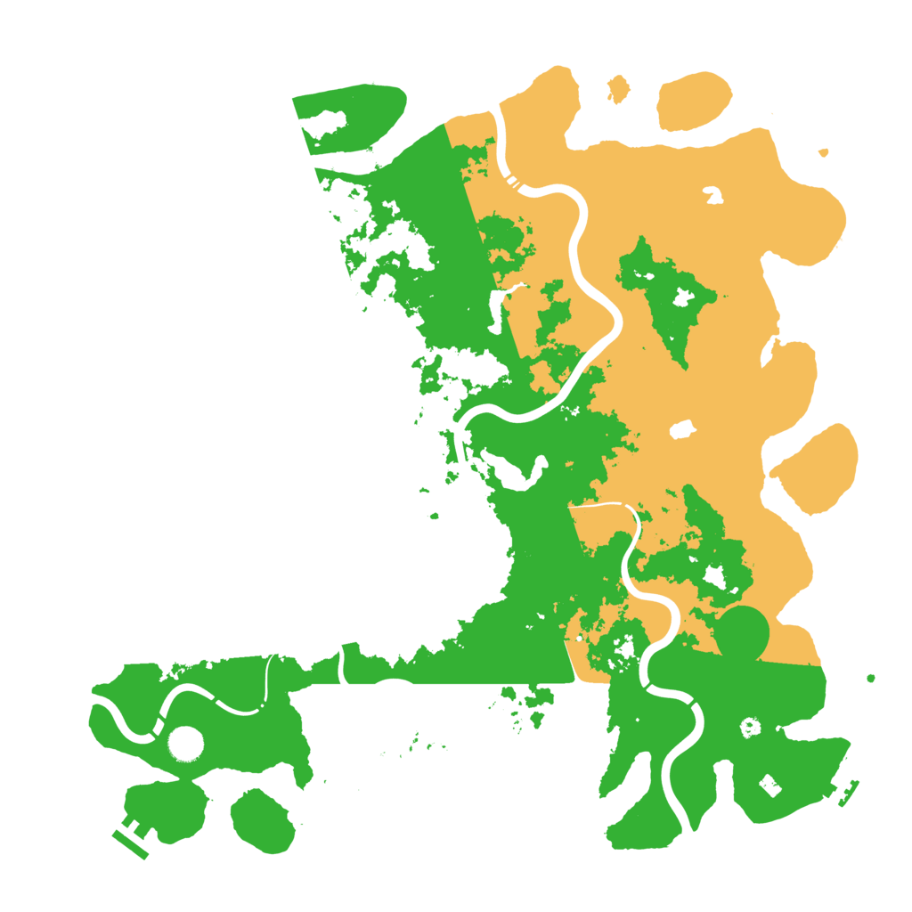 Biome Rust Map: Procedural Map, Size: 4500, Seed: 821778535