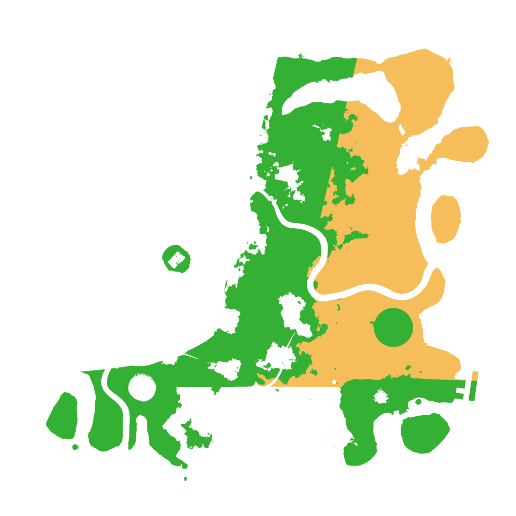 Biome Rust Map: Procedural Map, Size: 3500, Seed: 32482556