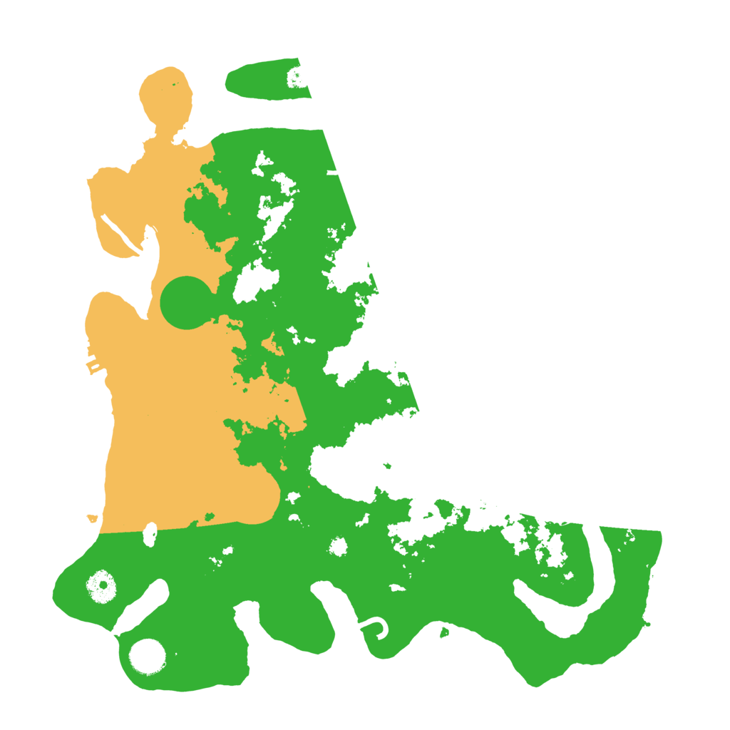 Biome Rust Map: Procedural Map, Size: 3600, Seed: 76845599