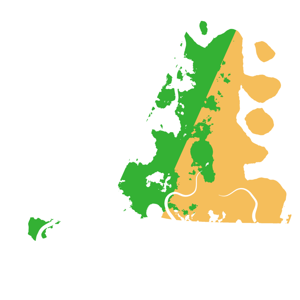 Biome Rust Map: Procedural Map, Size: 3600, Seed: 76508144