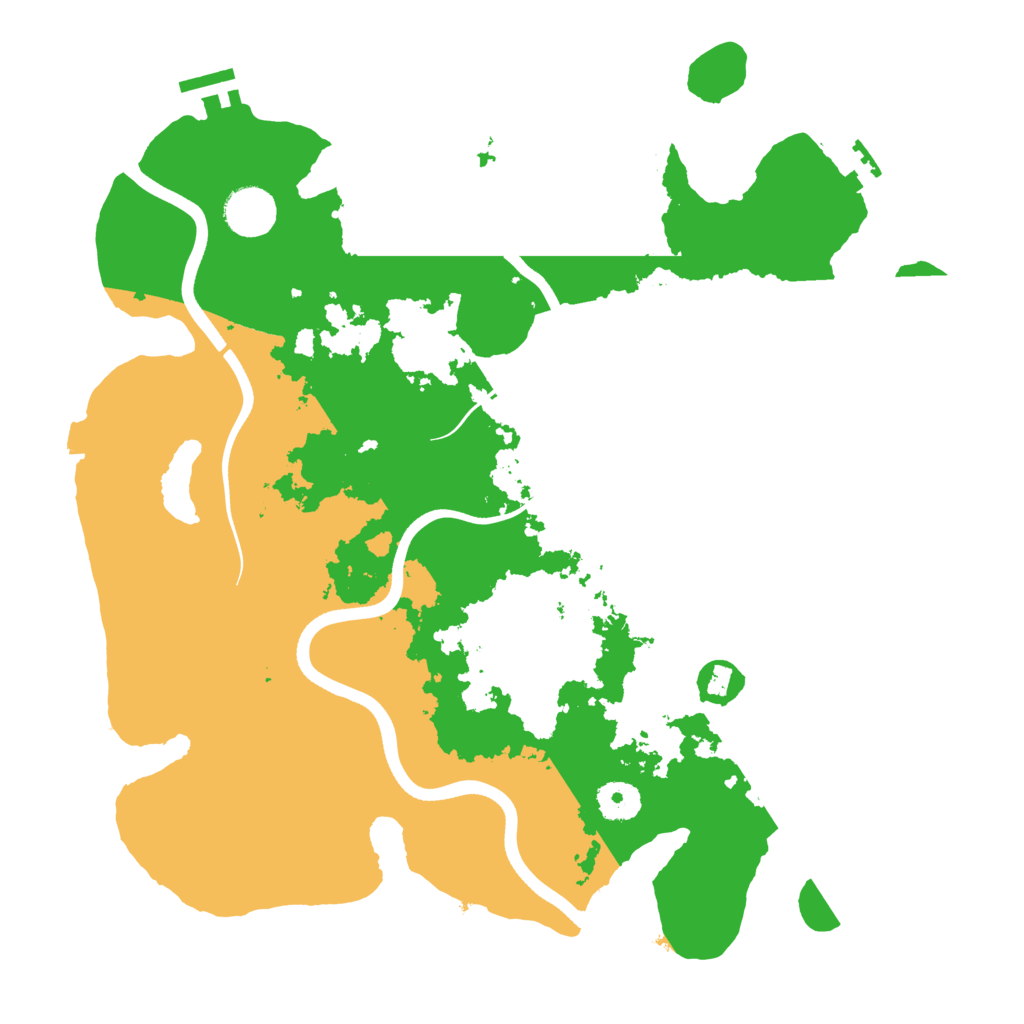 Biome Rust Map: Procedural Map, Size: 3700, Seed: 38159312