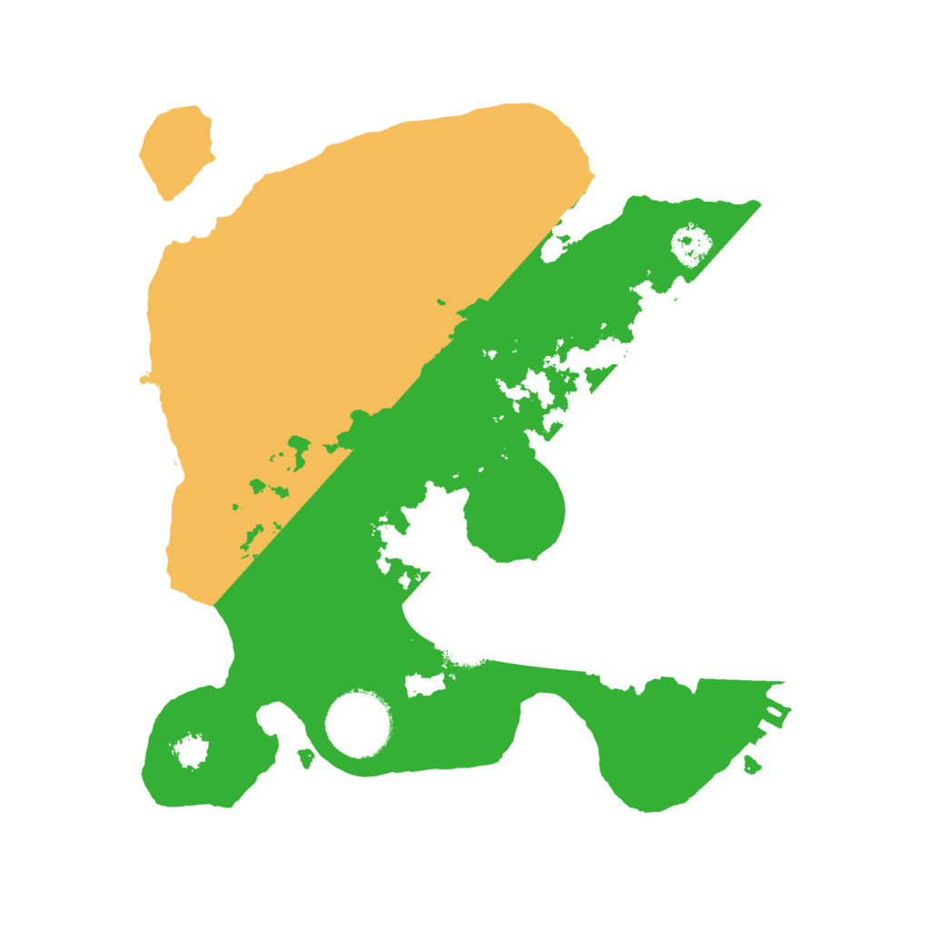 Biome Rust Map: Procedural Map, Size: 2500, Seed: 34112