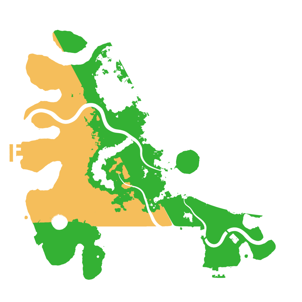 Biome Rust Map: Procedural Map, Size: 3500, Seed: 343456