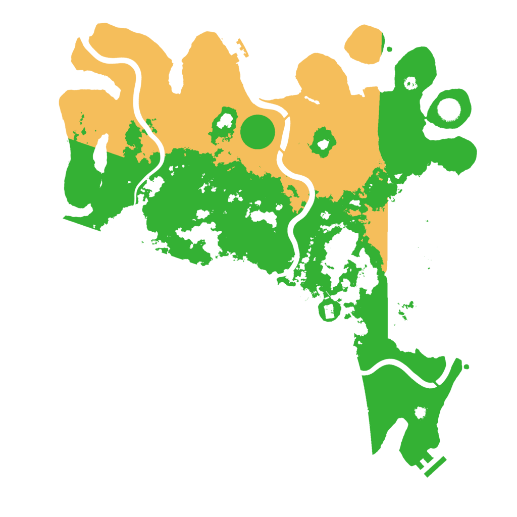 Biome Rust Map: Procedural Map, Size: 3950, Seed: 27201459
