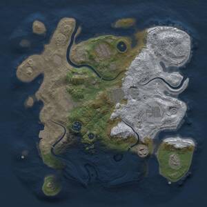 Thumbnail Rust Map: Procedural Map, Size: 3250, Seed: 243440092, 11 Monuments