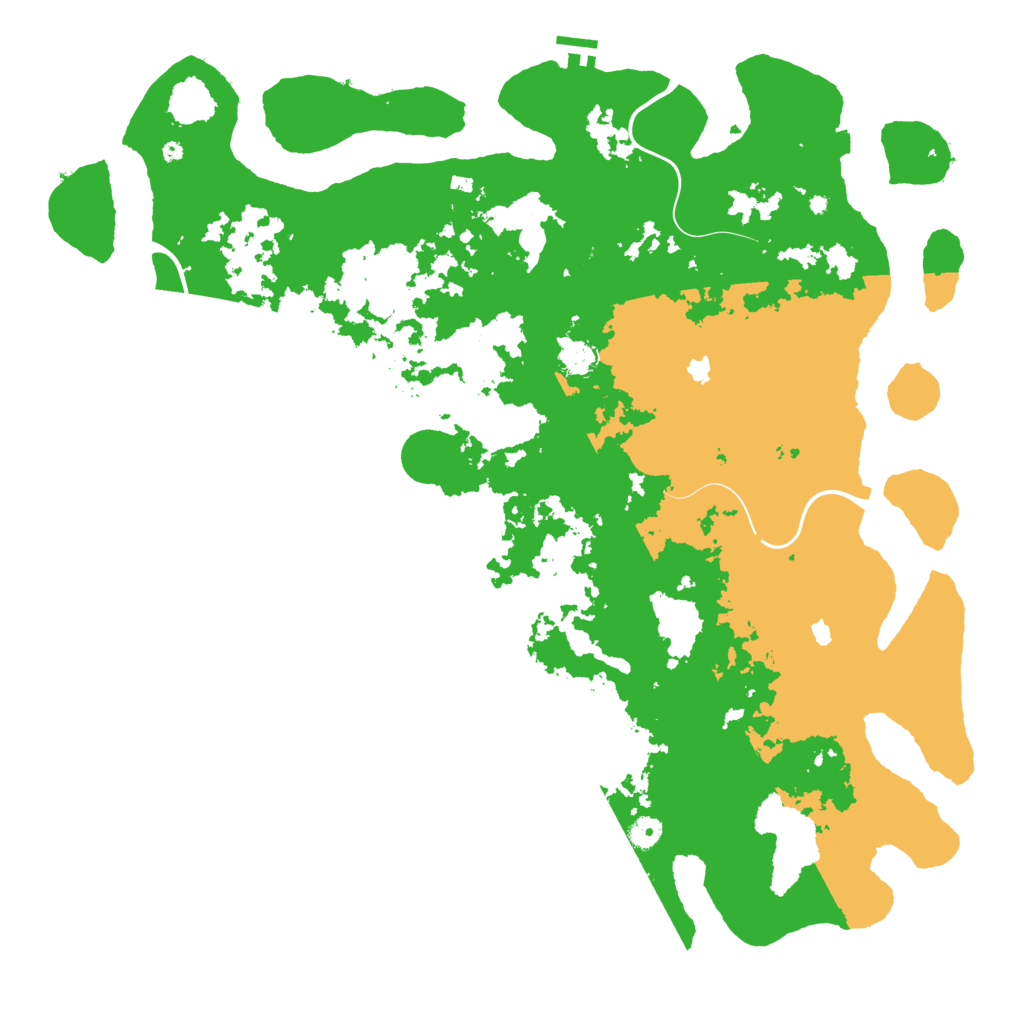 Biome Rust Map: Procedural Map, Size: 5000, Seed: 960916