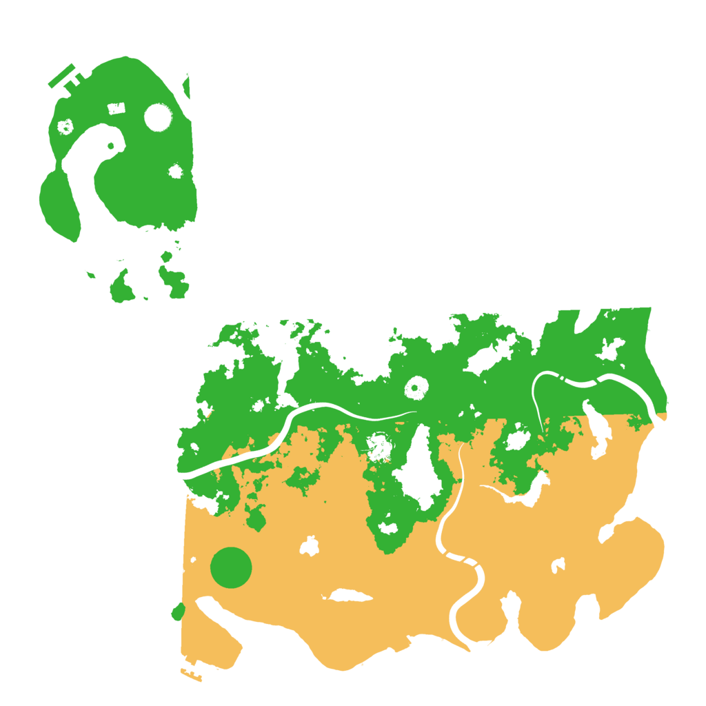 Biome Rust Map: Procedural Map, Size: 4500, Seed: 599245002