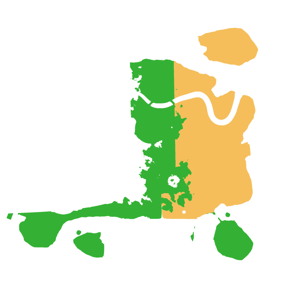 Biome Rust Map: Procedural Map, Size: 2500, Seed: 162390180
