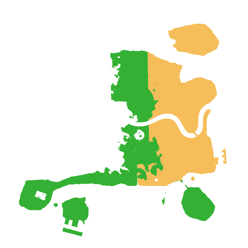 Biome Rust Map: Procedural Map, Size: 2500, Seed: 162390180