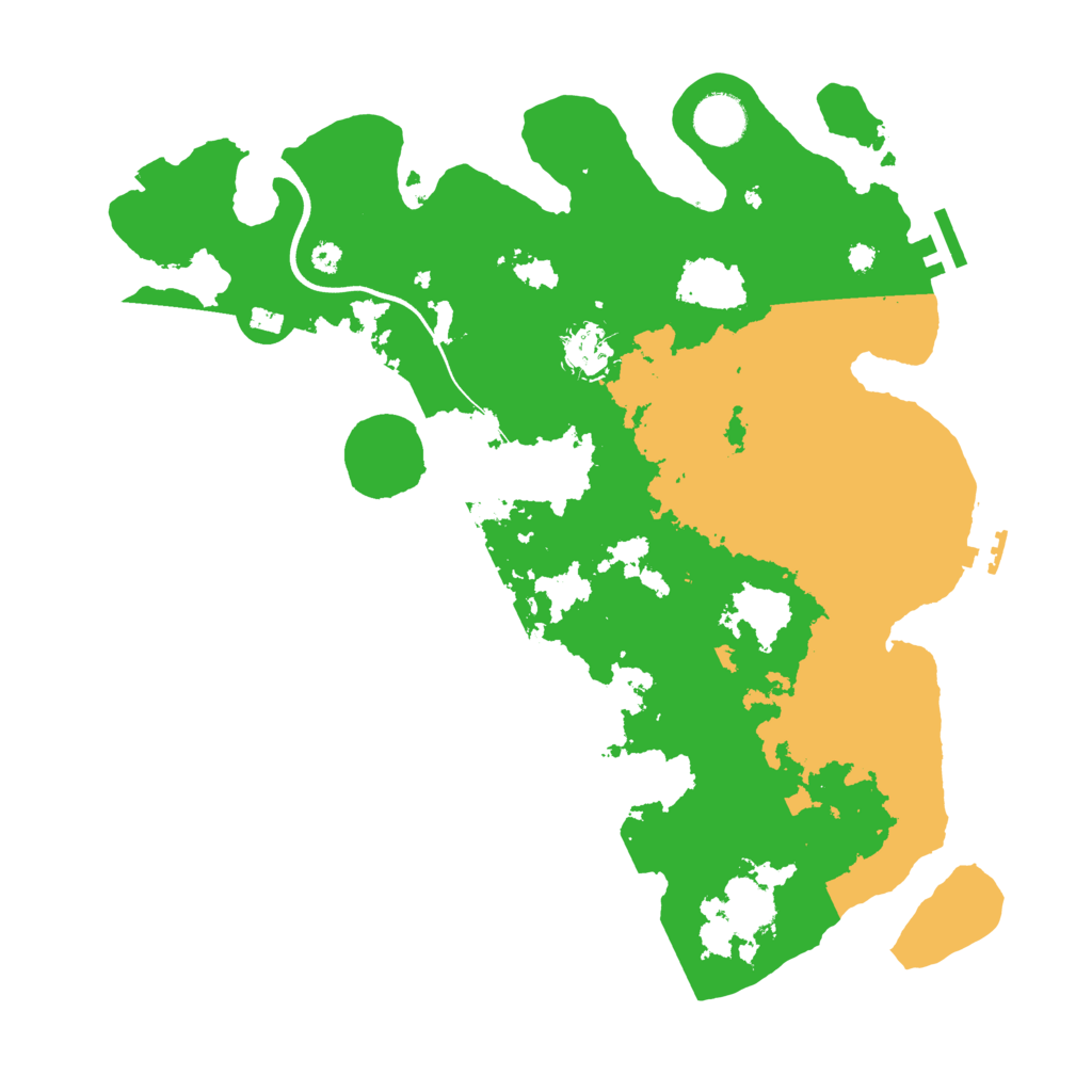 Biome Rust Map: Procedural Map, Size: 3650, Seed: 24143353