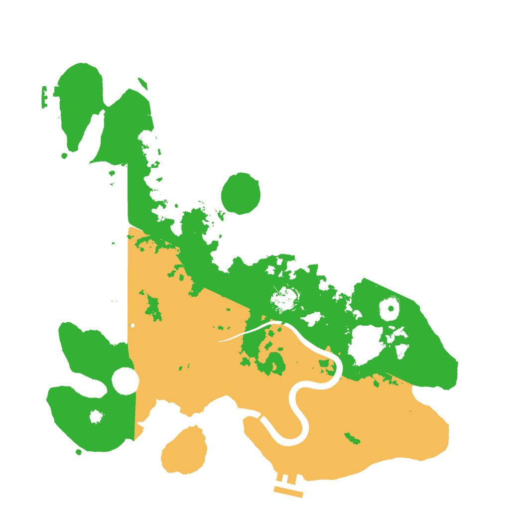 Biome Rust Map: Procedural Map, Size: 3500, Seed: 38736040