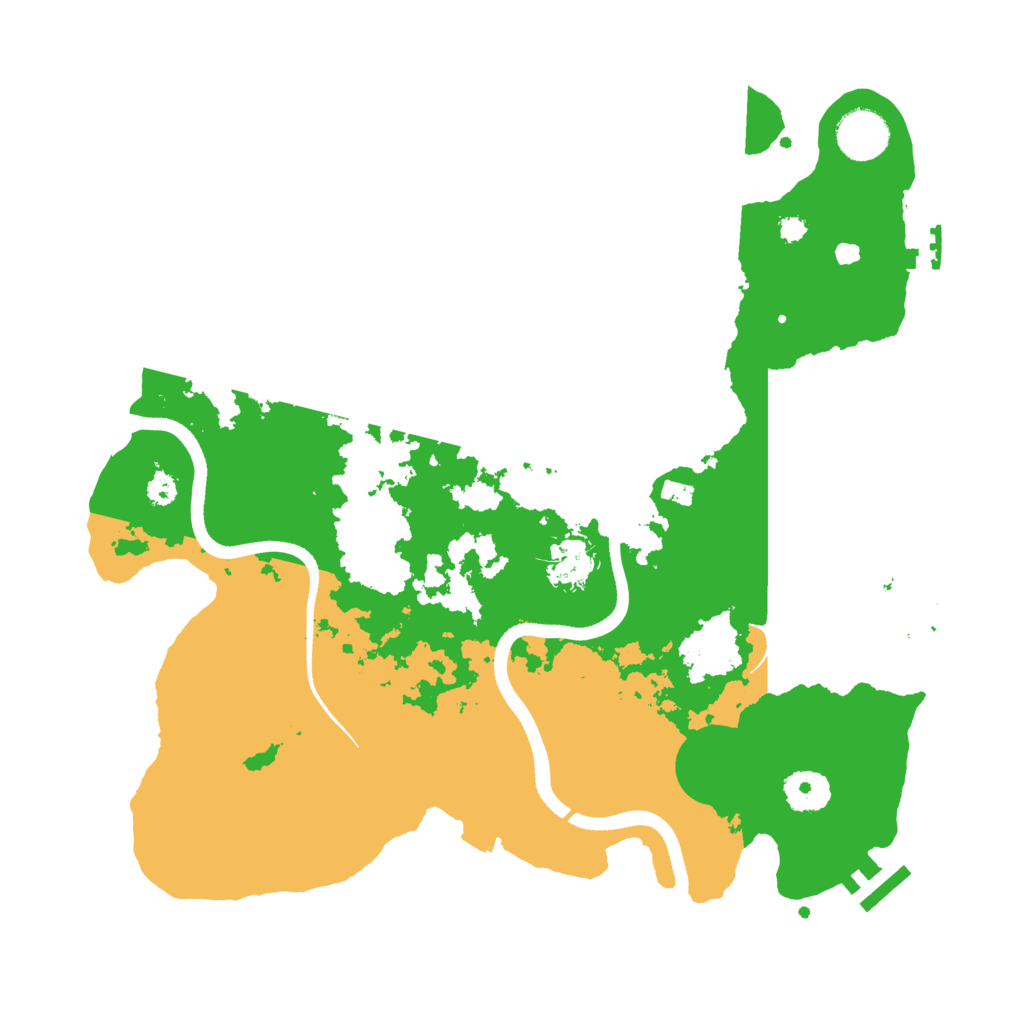 Biome Rust Map: Procedural Map, Size: 3500, Seed: 25939185