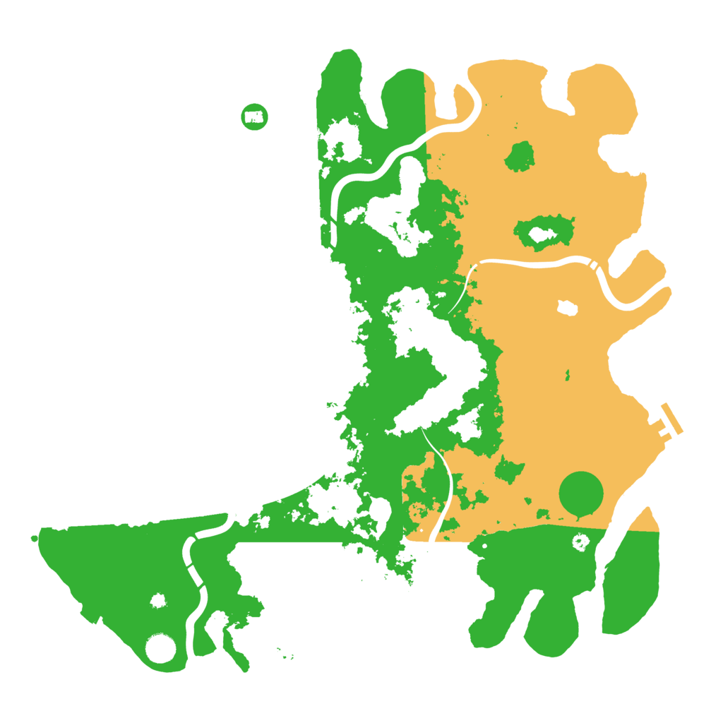 Biome Rust Map: Procedural Map, Size: 4300, Seed: 83758524