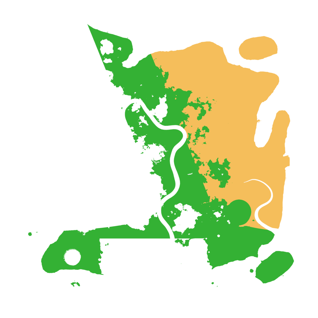 Biome Rust Map: Procedural Map, Size: 3450, Seed: 74507306