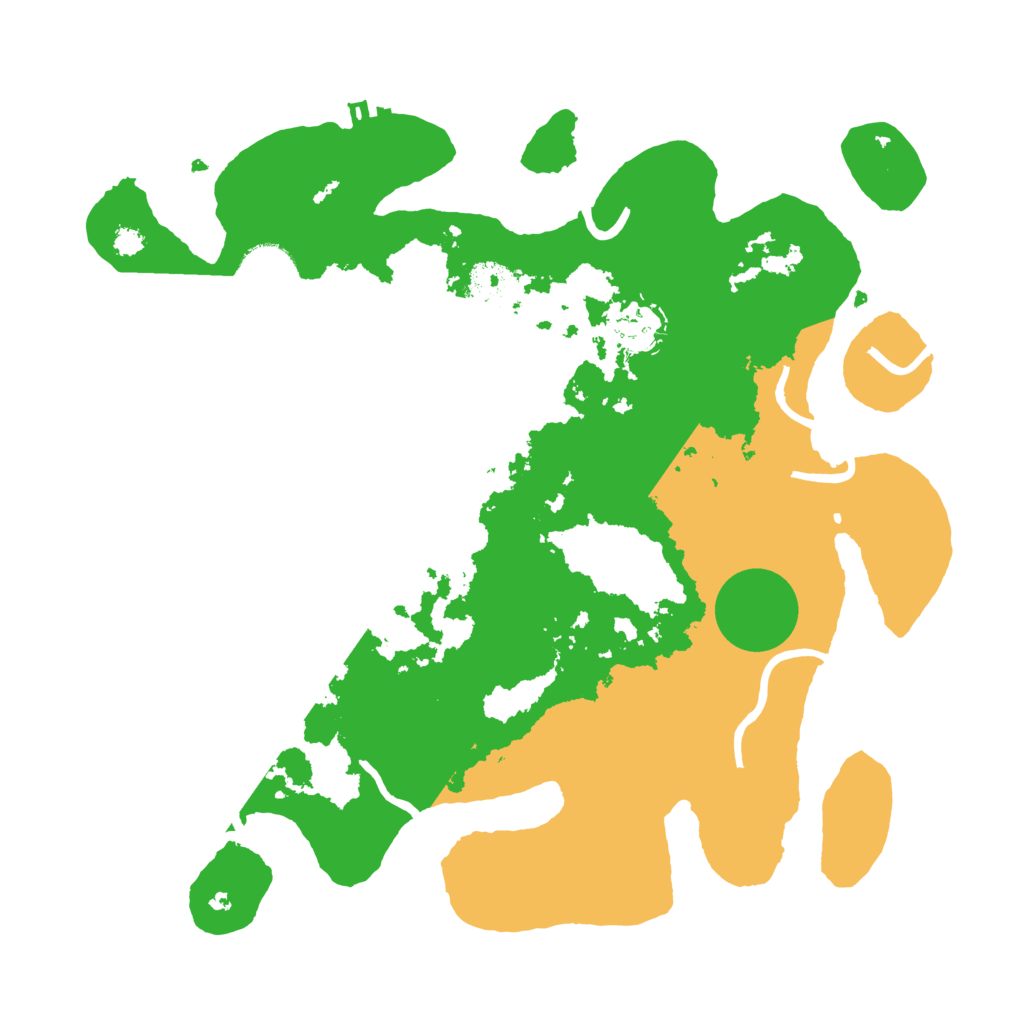 Biome Rust Map: Procedural Map, Size: 3250, Seed: 23729