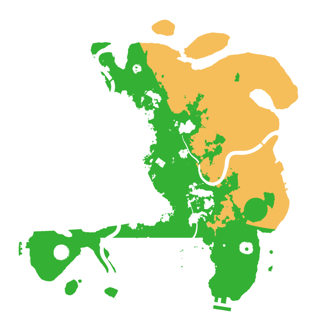 Biome Rust Map: Procedural Map, Size: 3600, Seed: 94548606