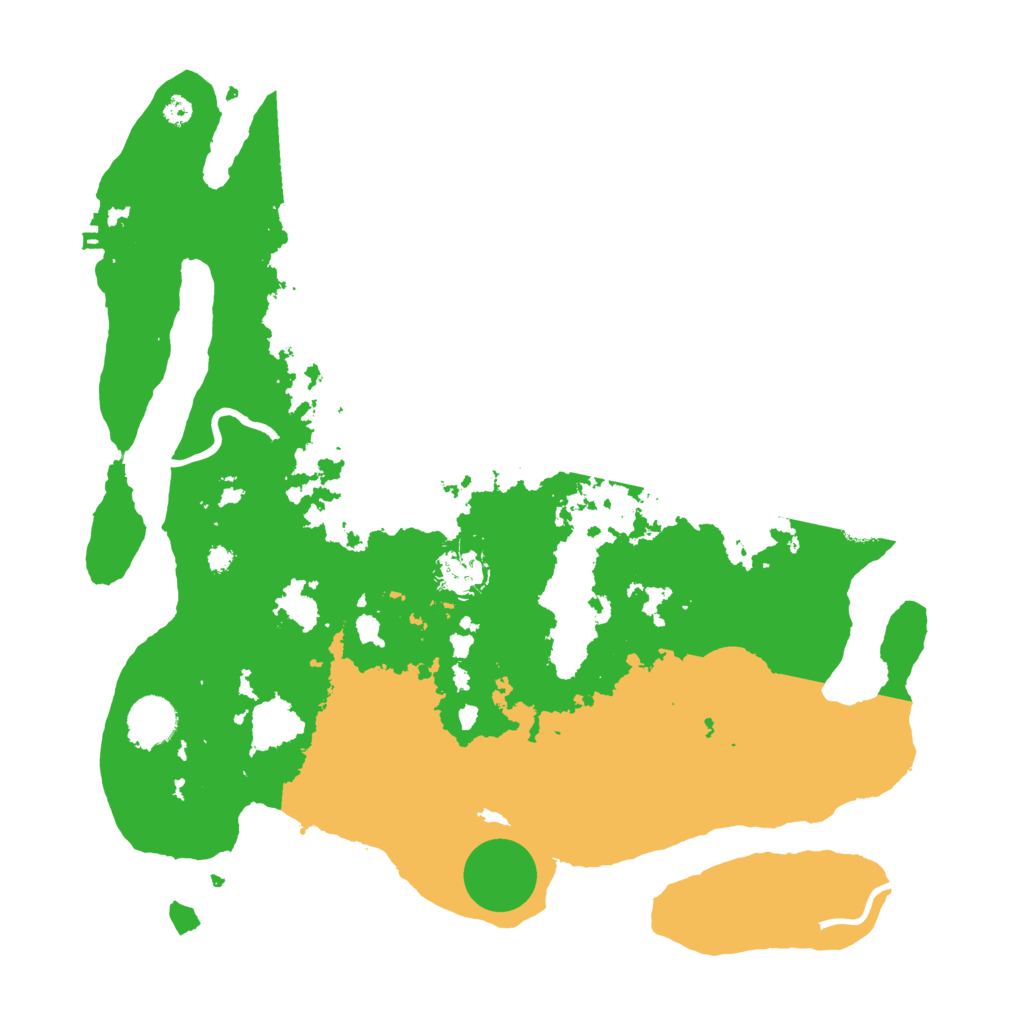 Biome Rust Map: Procedural Map, Size: 3700, Seed: 41530960