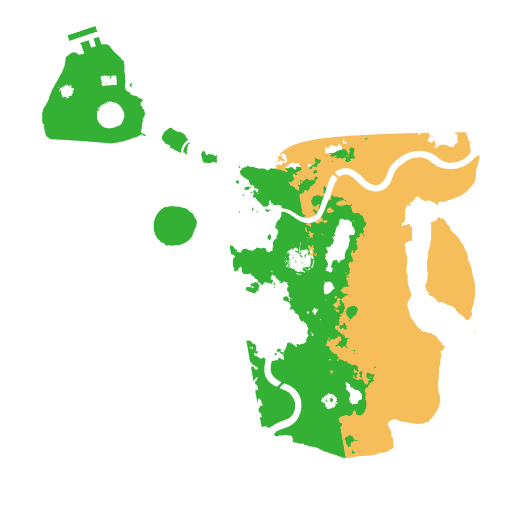 Biome Rust Map: Procedural Map, Size: 3550, Seed: 16156105