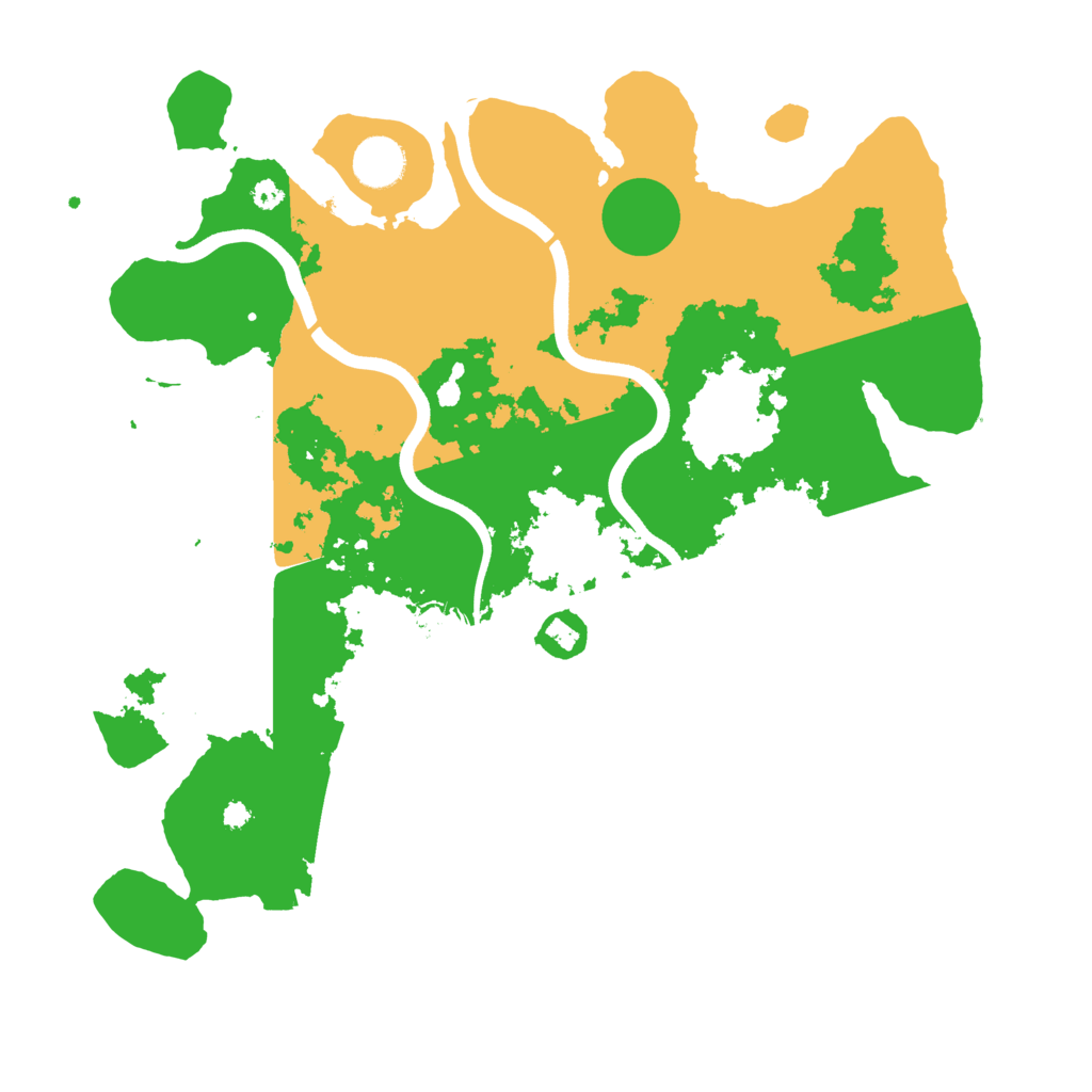 Biome Rust Map: Procedural Map, Size: 3700, Seed: 32291237