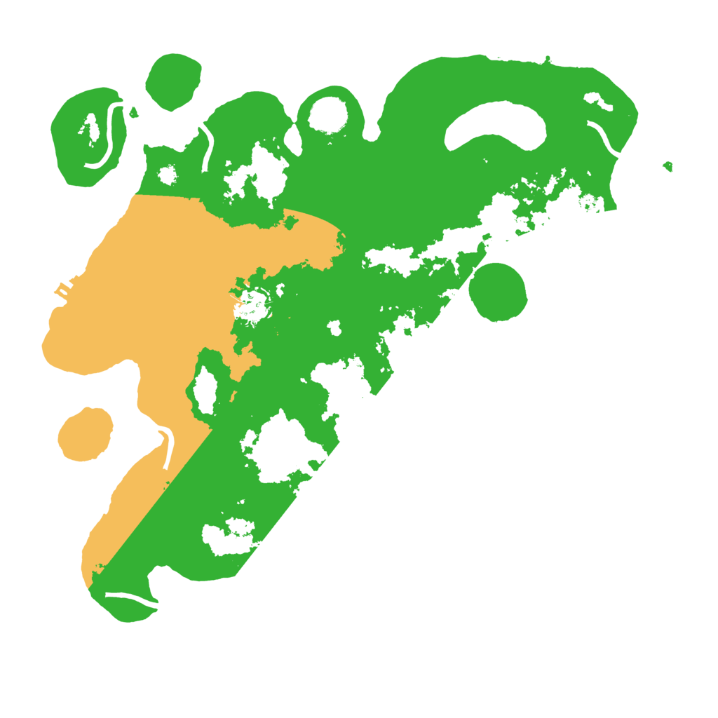 Biome Rust Map: Procedural Map, Size: 3500, Seed: 199927442