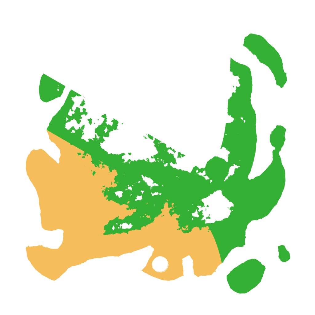 Biome Rust Map: Barren, Size: 3500, Seed: 518678461