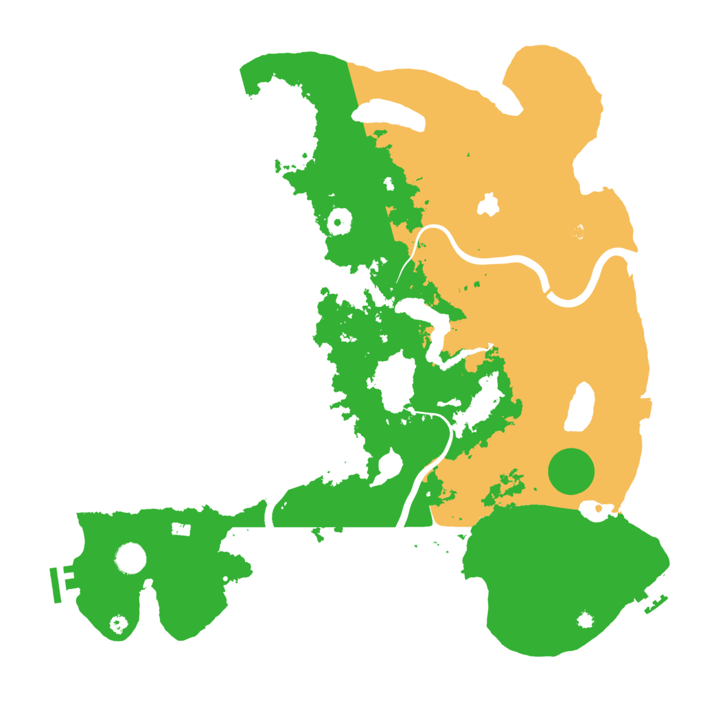 Biome Rust Map: Procedural Map, Size: 4000, Seed: 77687999