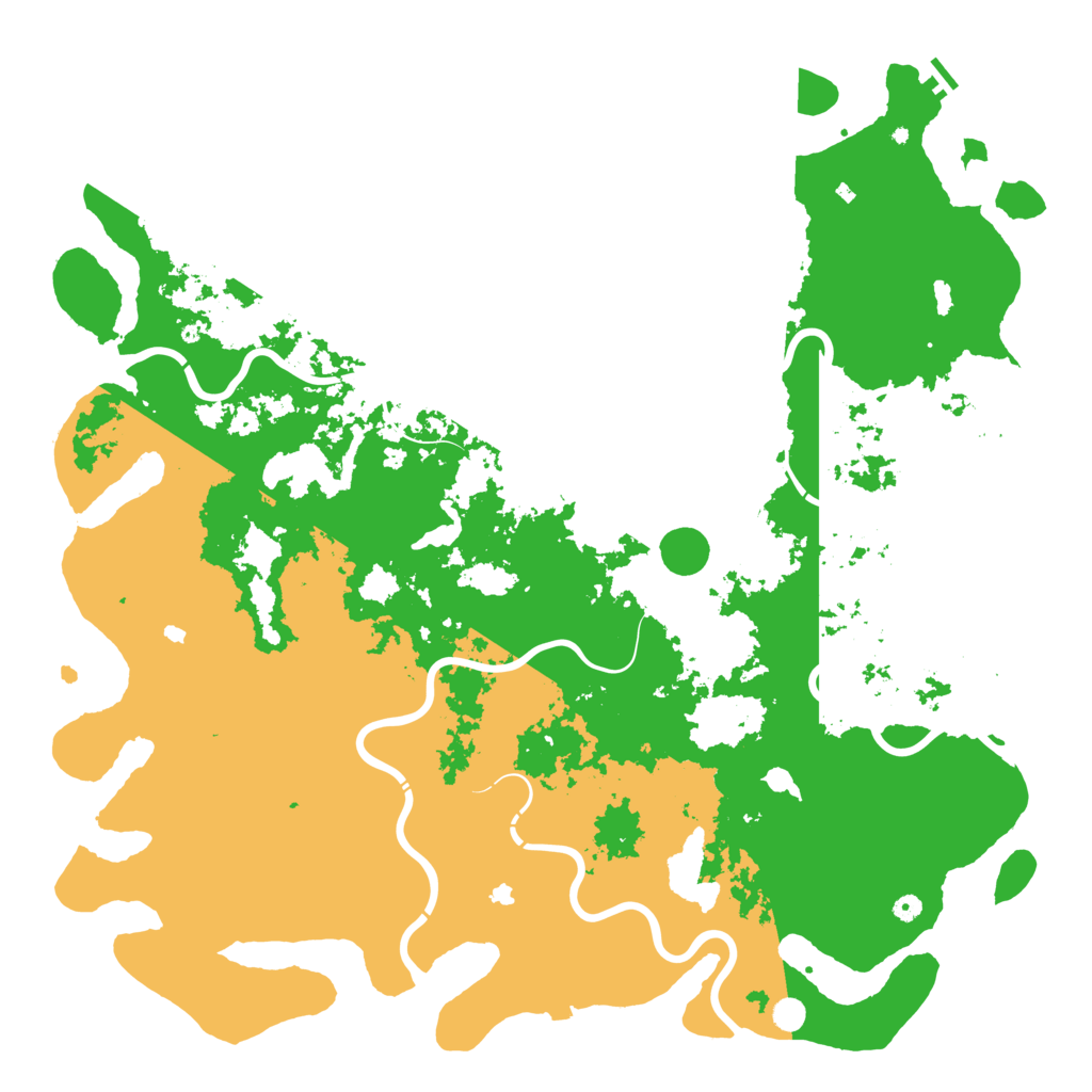 Biome Rust Map: Procedural Map, Size: 6000, Seed: 24876558