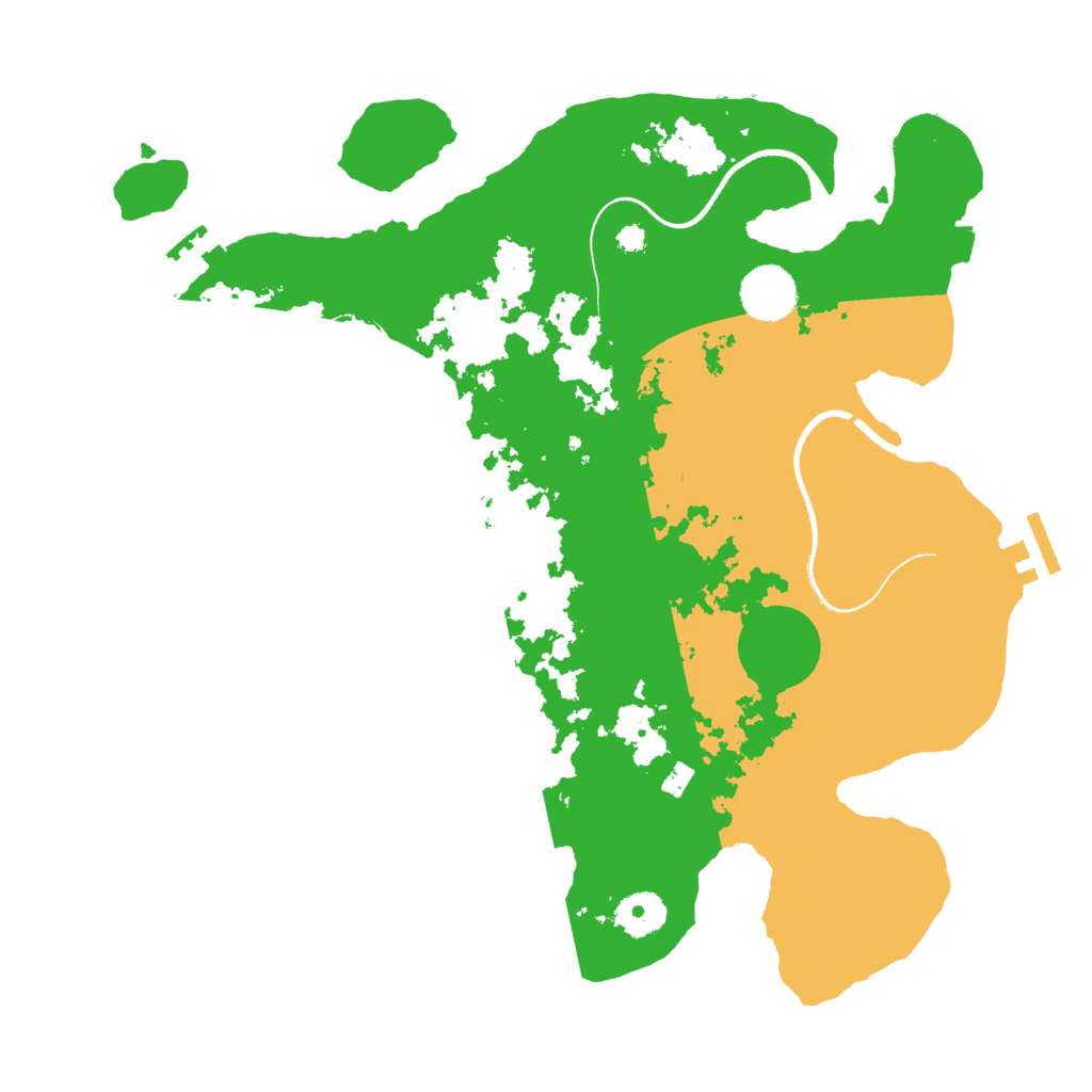 Biome Rust Map: Procedural Map, Size: 3500, Seed: 33143818