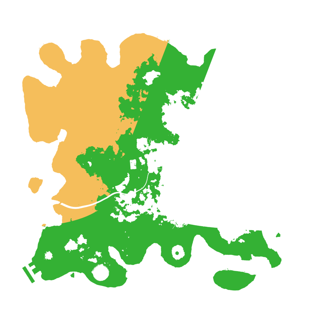 Biome Rust Map: Procedural Map, Size: 3500, Seed: 48844561
