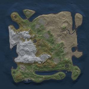 Thumbnail Rust Map: Procedural Map, Size: 3500, Seed: 468484226, 17 Monuments