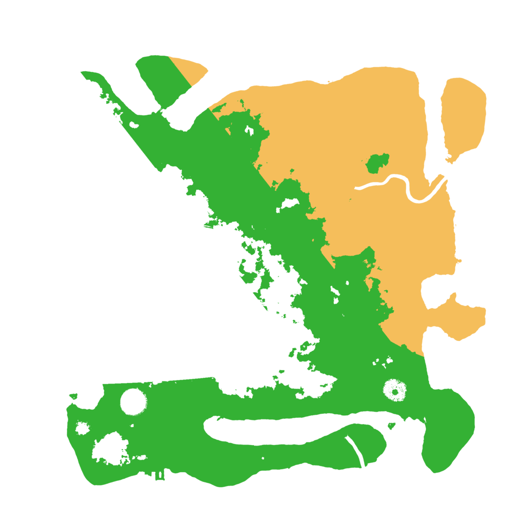 Biome Rust Map: Procedural Map, Size: 3500, Seed: 468484226