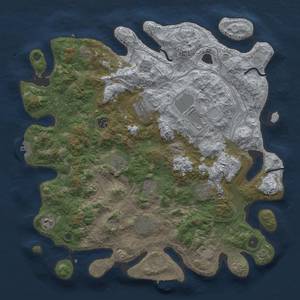 Thumbnail Rust Map: Procedural Map, Size: 4250, Seed: 1462456631, 17 Monuments