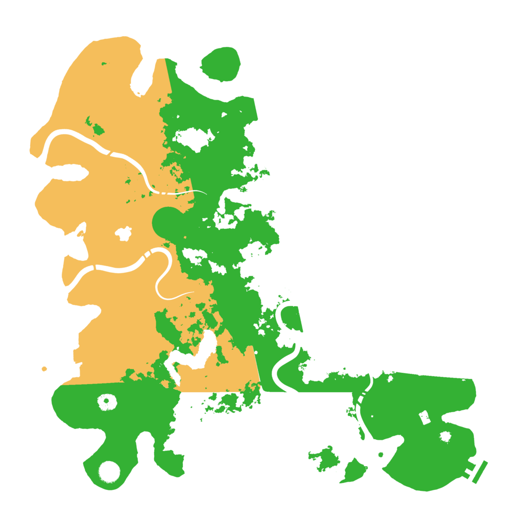 Biome Rust Map: Procedural Map, Size: 4300, Seed: 74856481