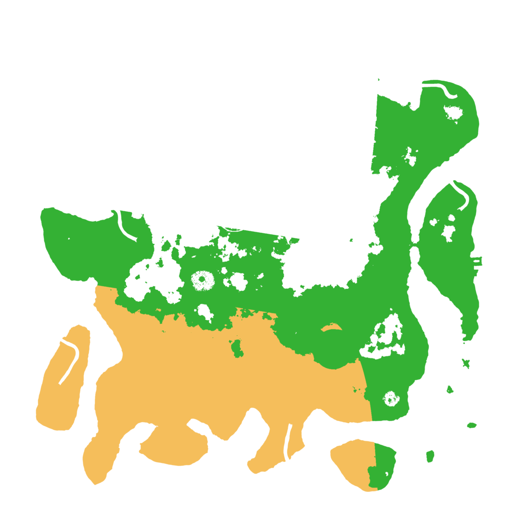 Biome Rust Map: Procedural Map, Size: 3550, Seed: 19686514