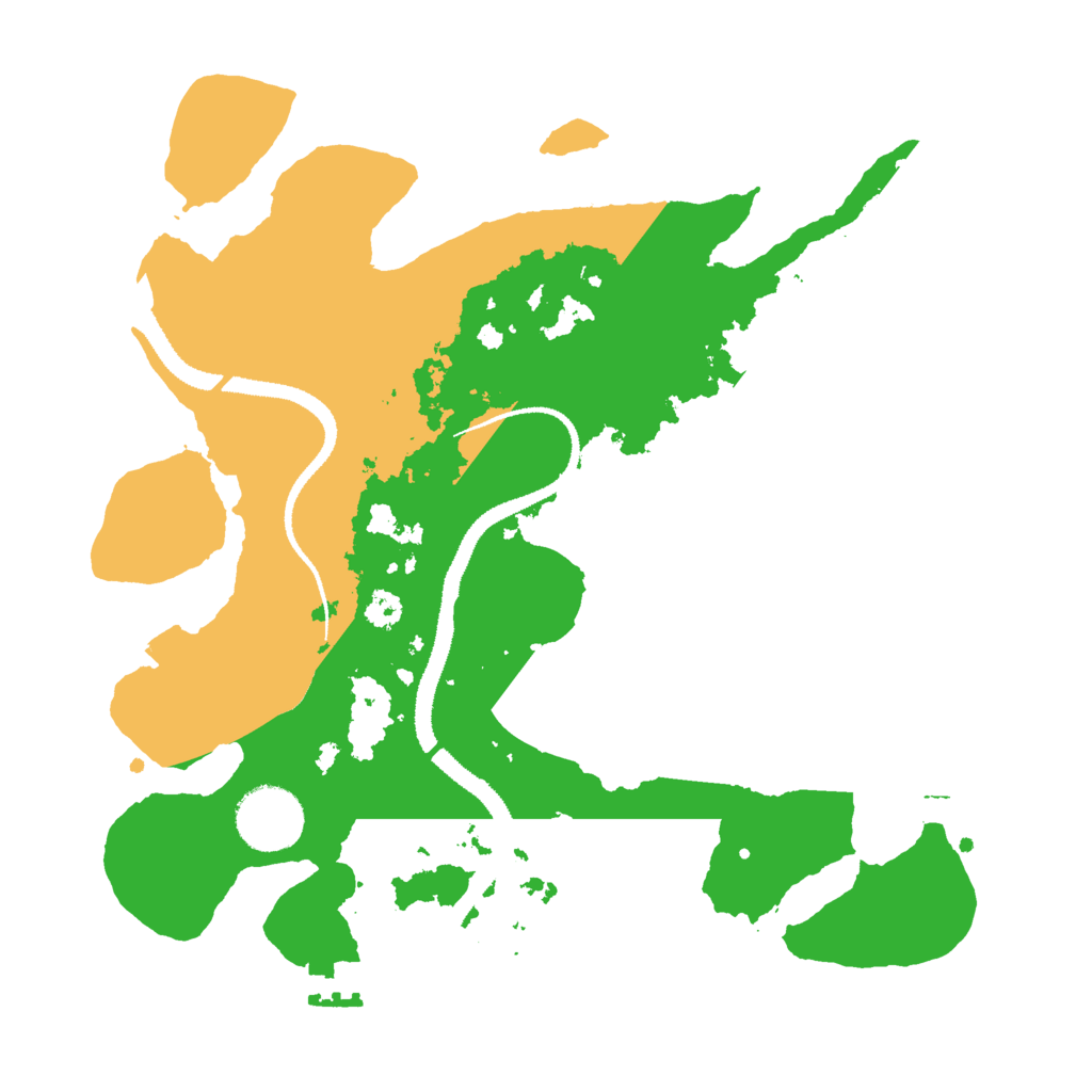 Biome Rust Map: Procedural Map, Size: 3000, Seed: 21397